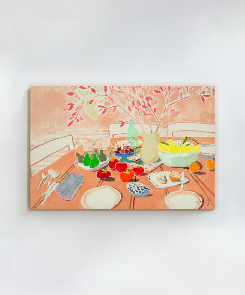Dining In Coral by Blakely Little