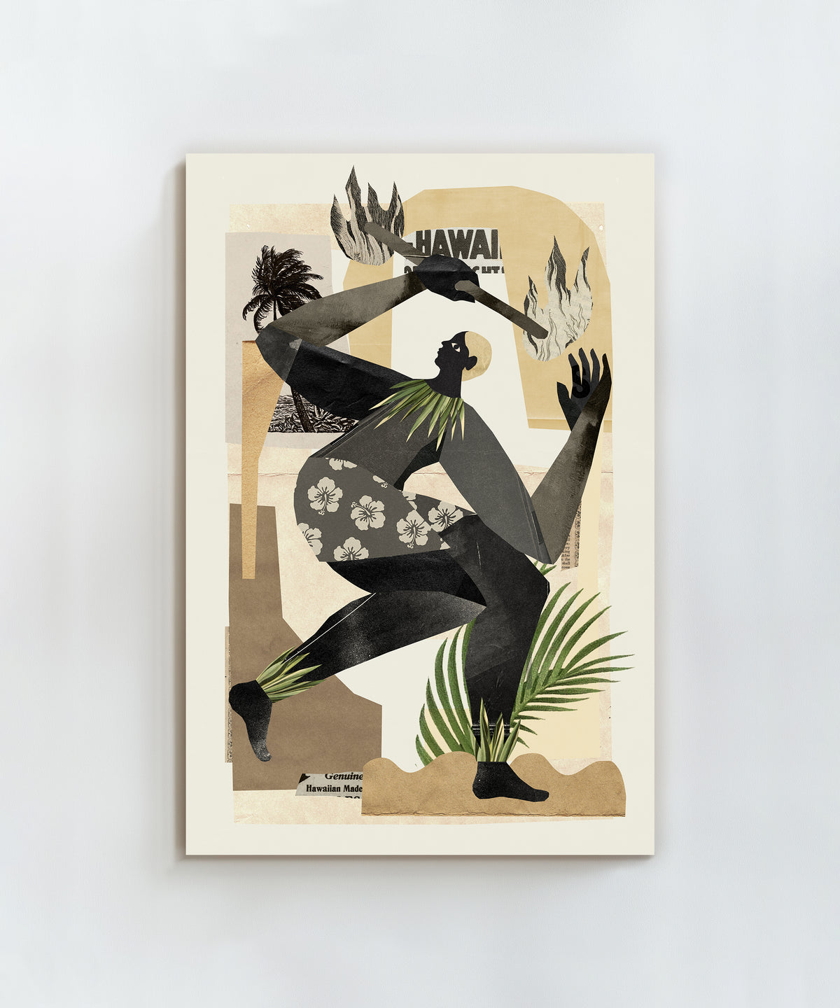 Collage Fire Dancer  by Coastways Studio