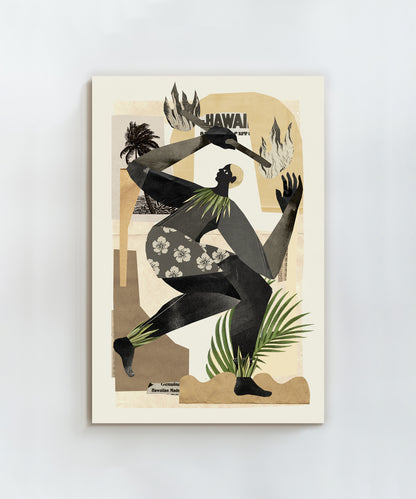 Collage Fire Dancer
