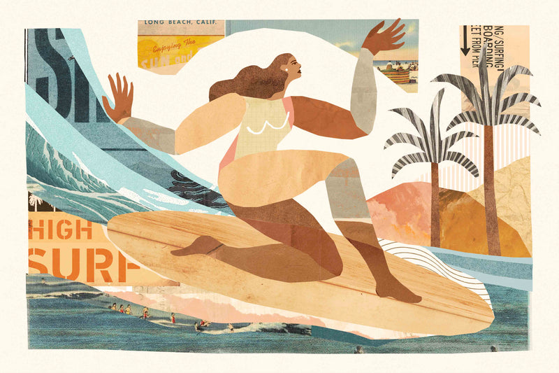 Collage Surfer #2  by Coastways Studio
