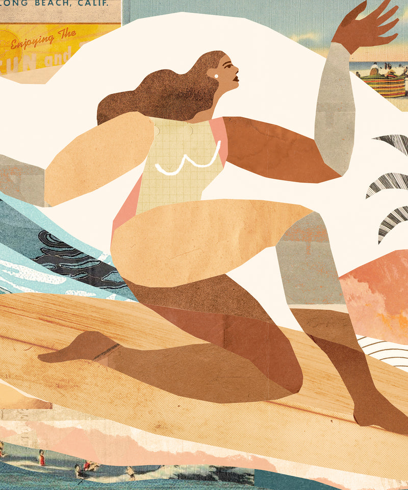 Collage Surfer #2  by Coastways Studio