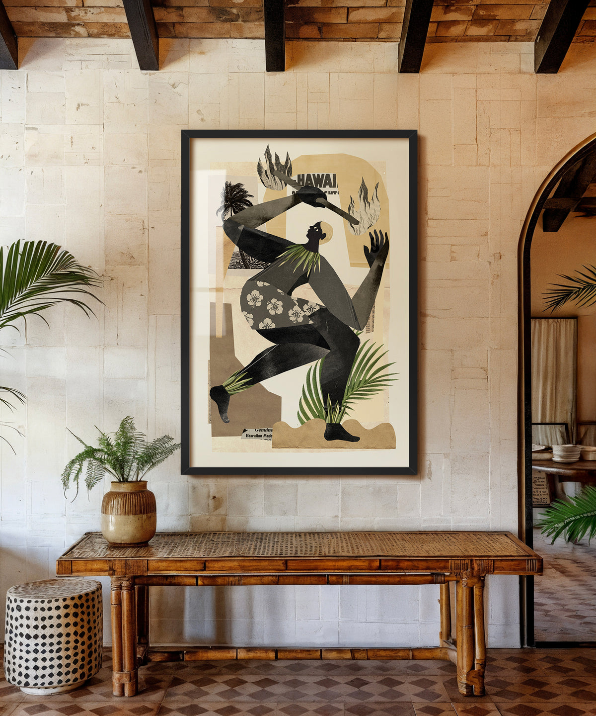 Collage Fire Dancer  by Coastways Studio
