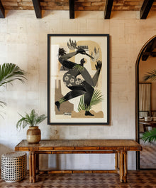 Collage Fire Dancer  by Coastways Studio