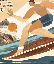 Collage Surfer #1  by Coastways Studio