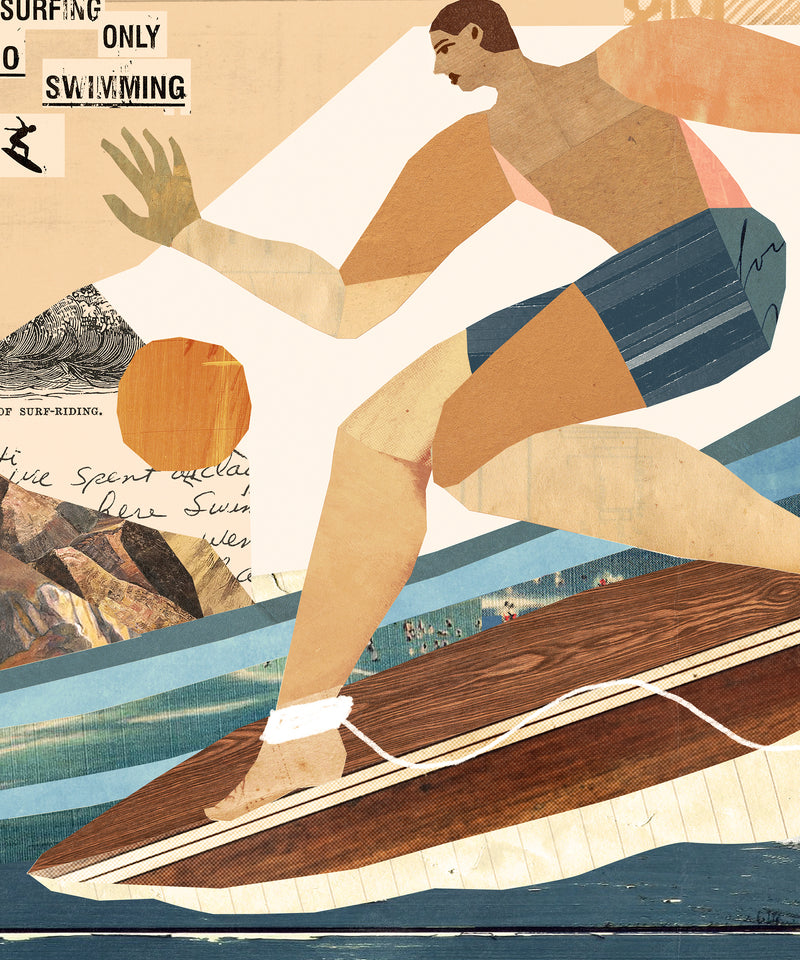 Collage Surfer #1  by Coastways Studio