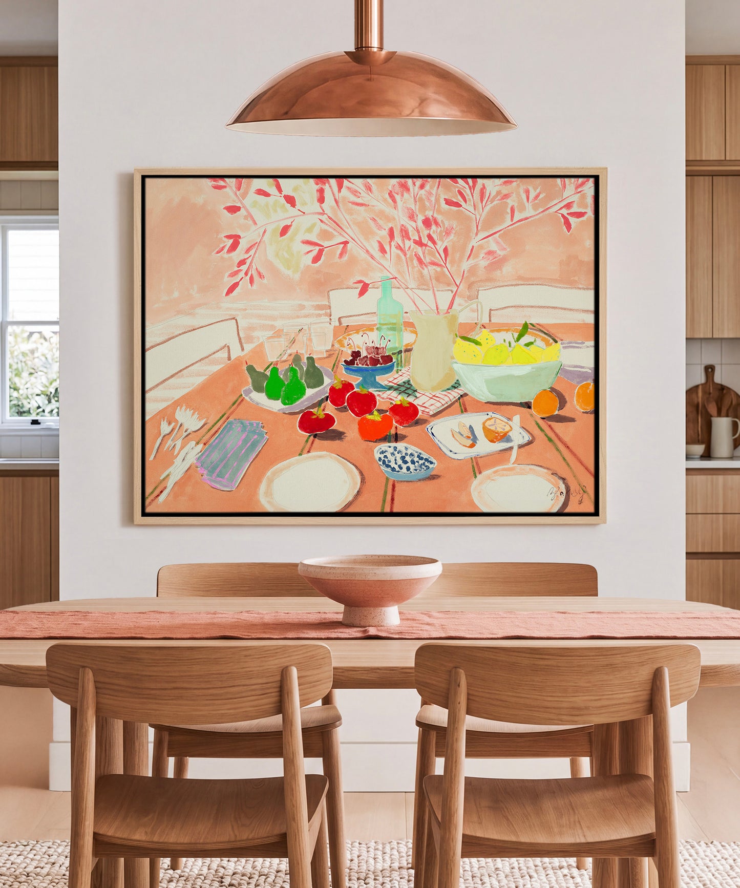 Dining In Coral by Blakely Little
