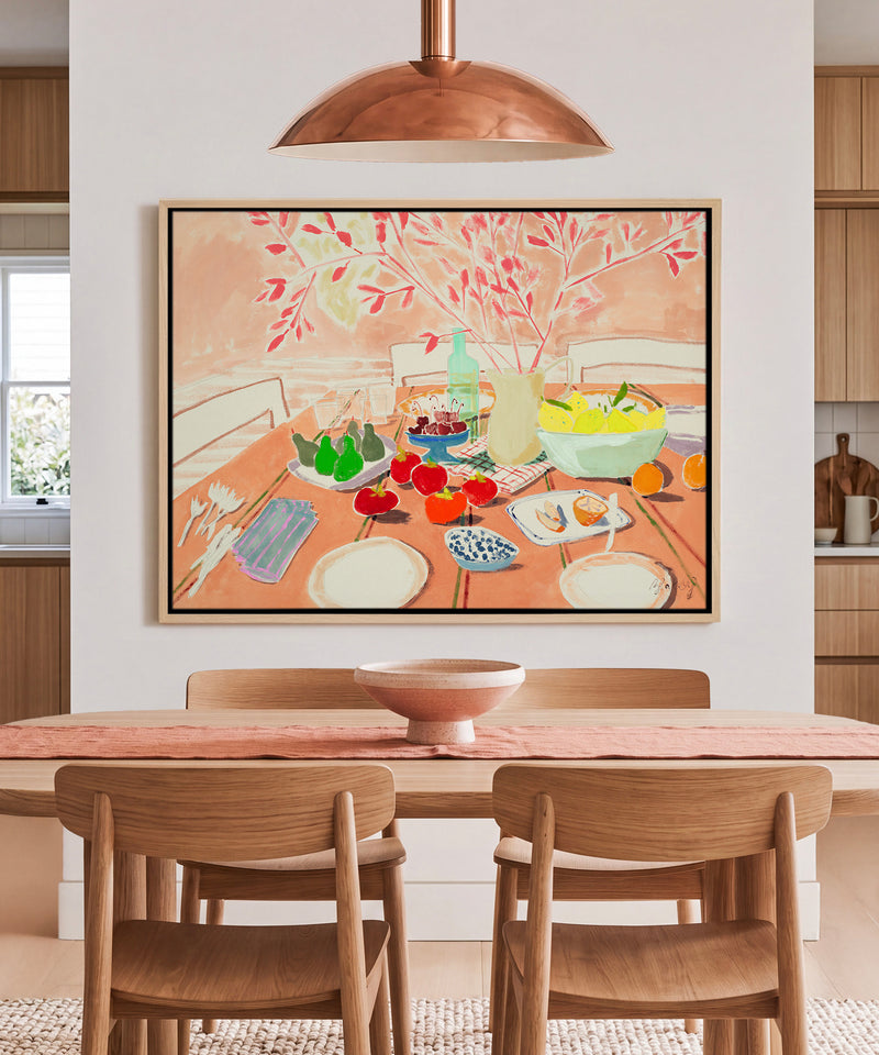 Dining In Coral by Blakely Little