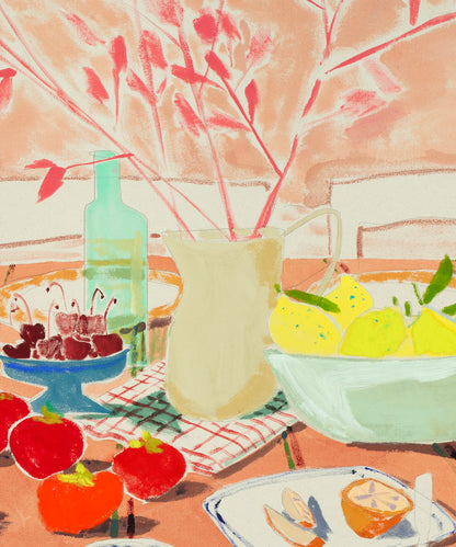 Dining In Coral by Blakely Little