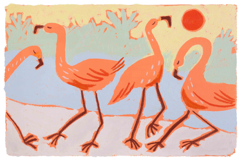 Flamingo Dance by Melissa Lakey