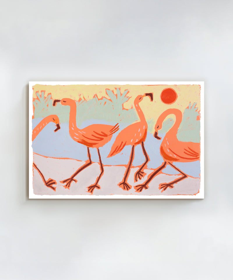 Flamingo Dance by Melissa Lakey
