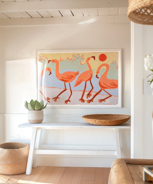 Flamingo Dance by Melissa Lakey