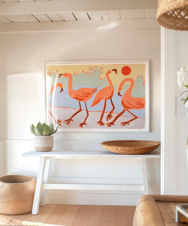 Flamingo Dance by Melissa Lakey