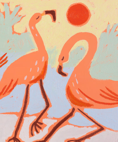 Flamingo Dance by Melissa Lakey