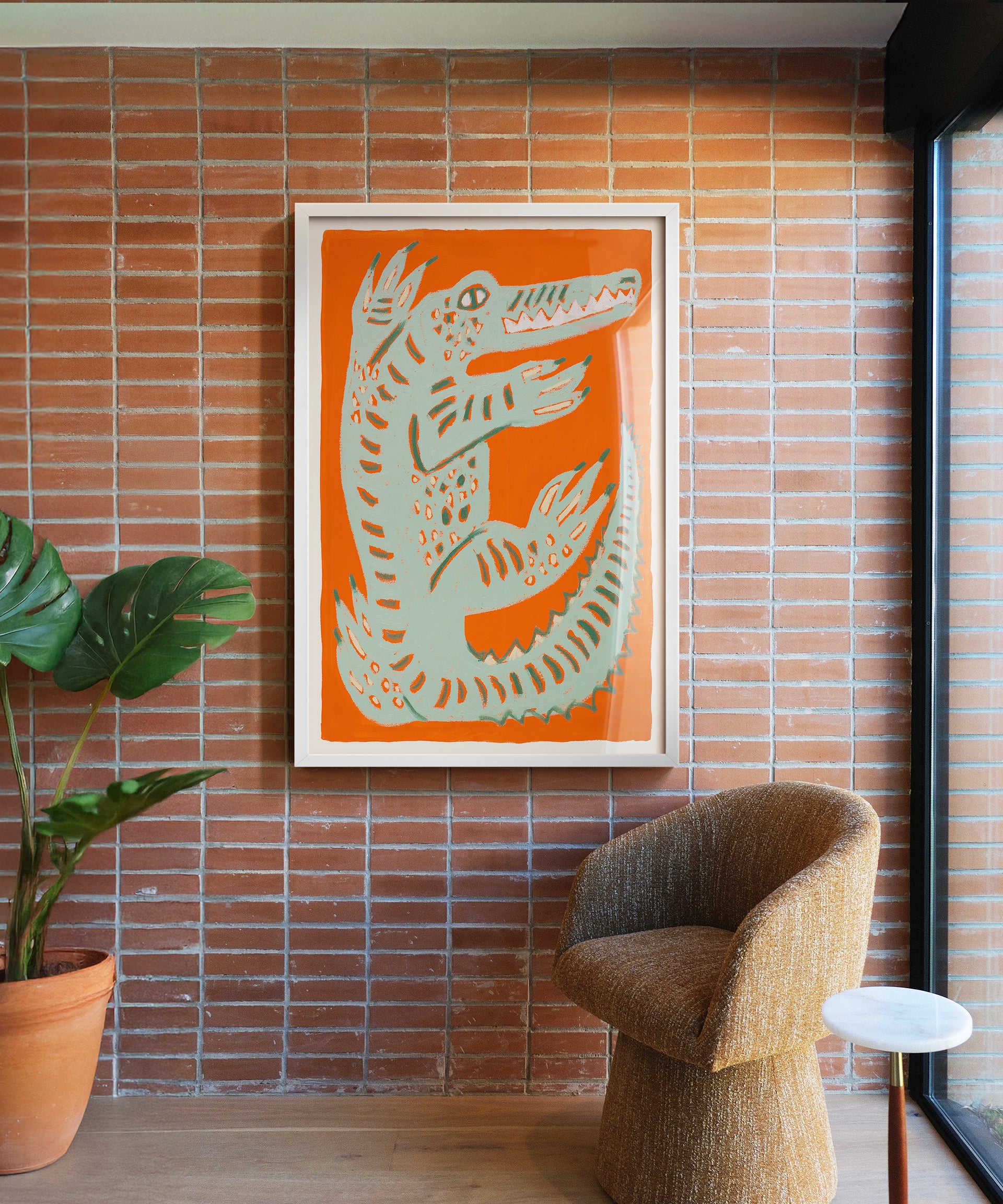 Friendly Gator by Melissa Lakey - 8″x10″ Canvas