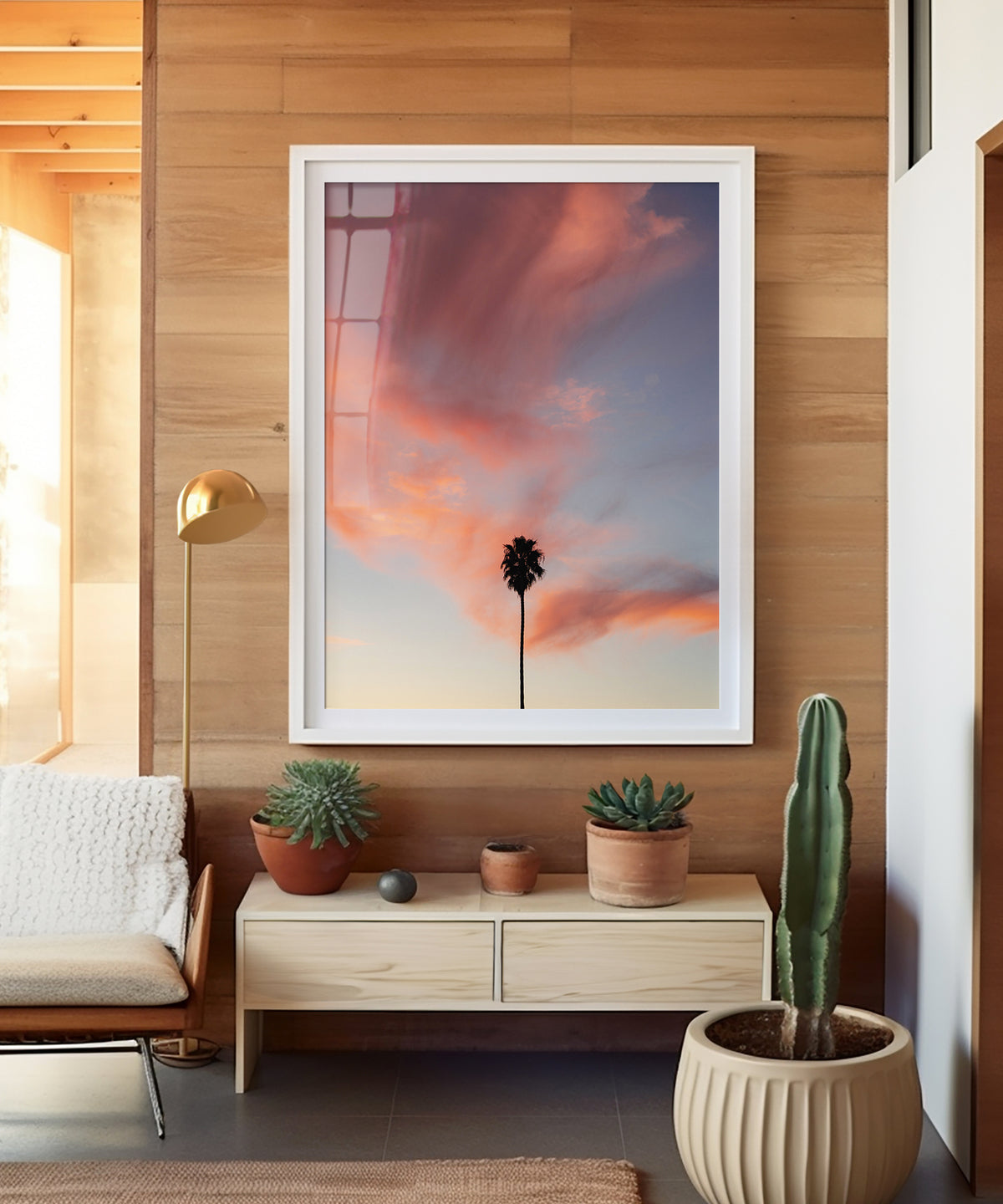 Pink Sky Palm by Alex Noble