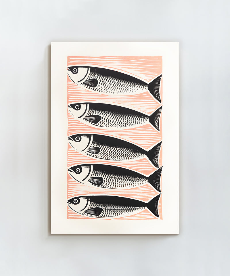 Sardine Blockprint
