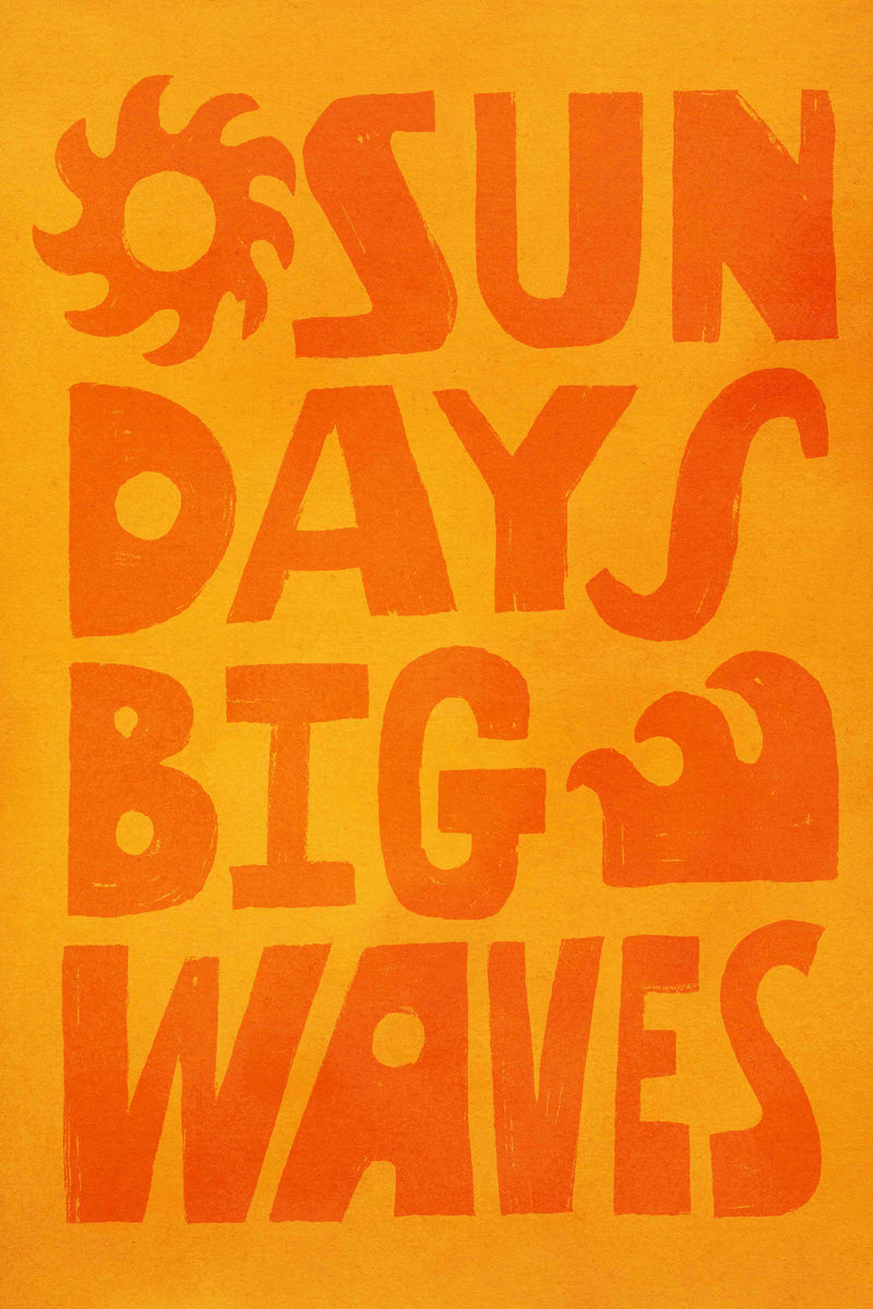 Sun Days Big Waves by Coastways Studio