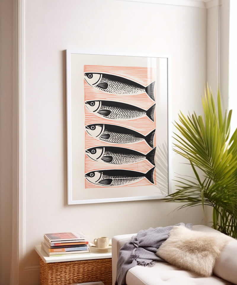 Sardine Blockprint  by Coastways Studio