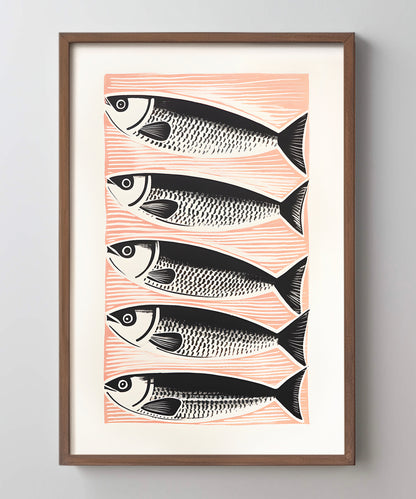 Sardine Blockprint