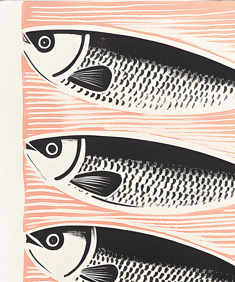 Sardine Blockprint  by Coastways Studio